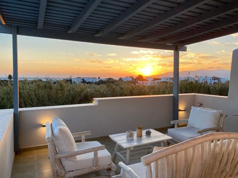 Sunset over Paros island