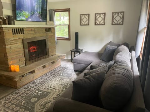 Relax on this cozy corner couch while catching your favorite shows or the big game. Sink into the plush cushions and put your feet up Large enough for the whole group to gather and unwind.