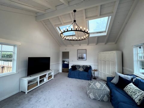 Large Family room with 60-inch smart TV