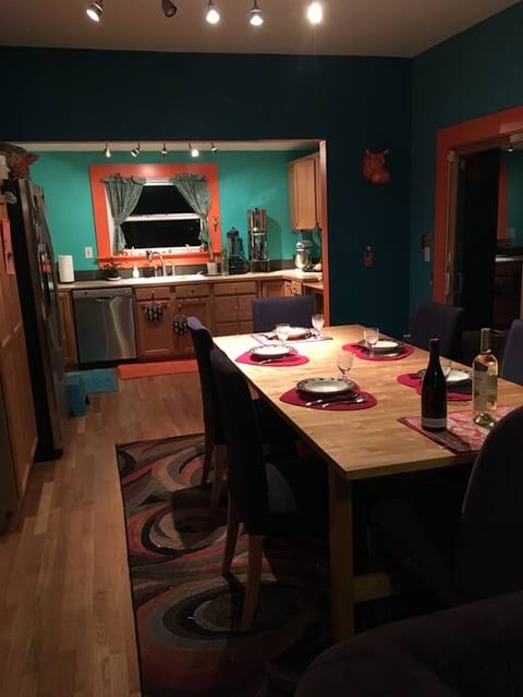 Kitchen and dining area