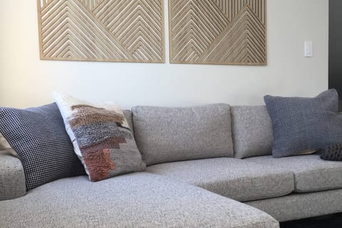 West Elm sofa to relax and unwind