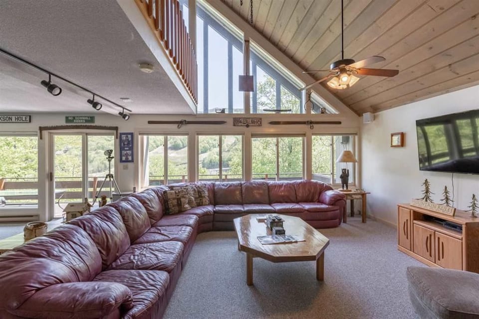 Open concept with large sectional