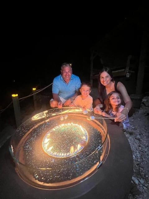 S'mores with the family after sunset