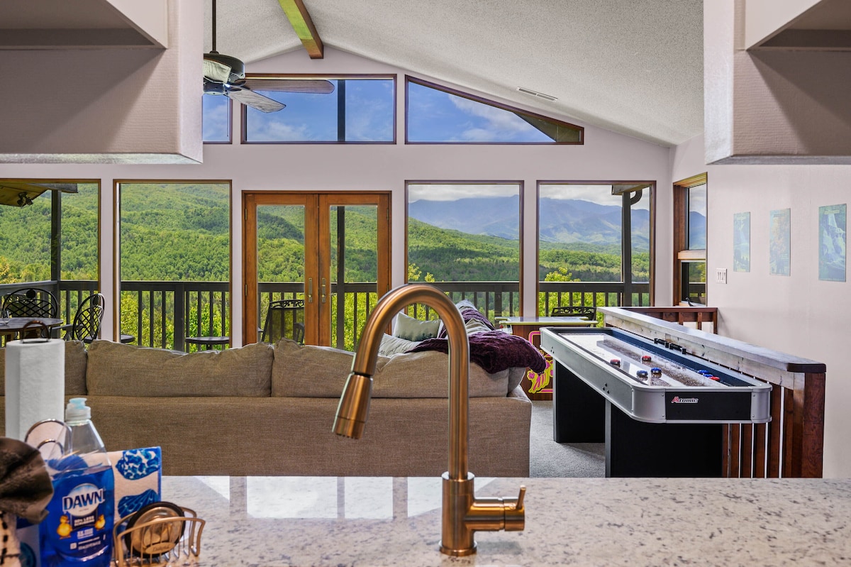 Kitchen is open to living room 