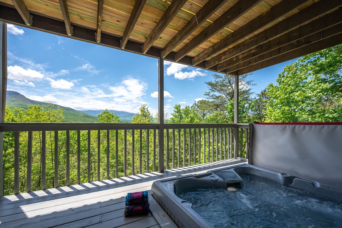 Hot tub with views
