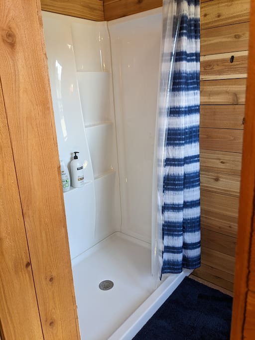Shower in the Bonham Cabin