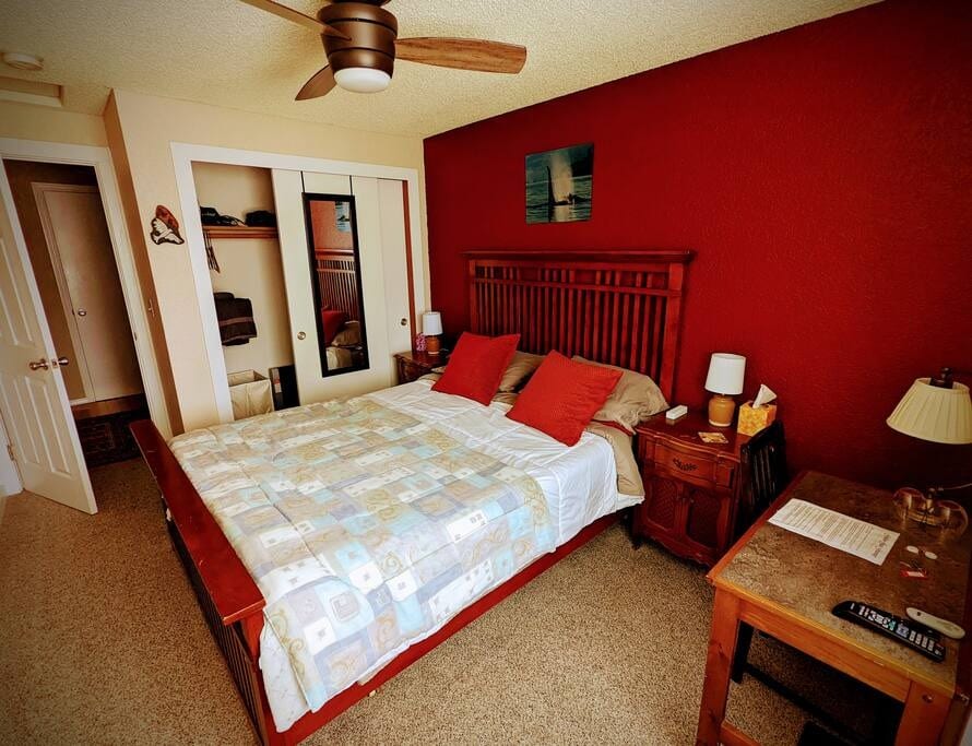 Your clean, comfortable bedroom.