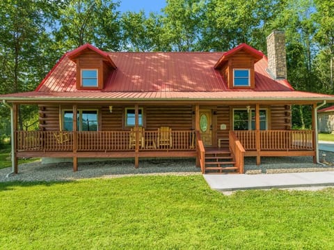 Front of cabin.