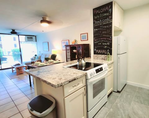 Open floor-plan helps all members of the family and friends to be in the same space