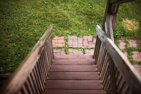 Stairs to deck
