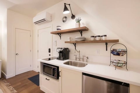 Induction stove top and Keurig/regular coffee maker.