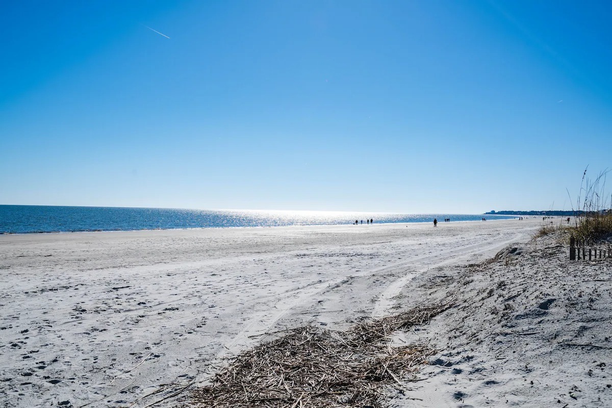 Beautiful beach steps away