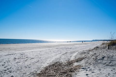 Beautiful beach steps away