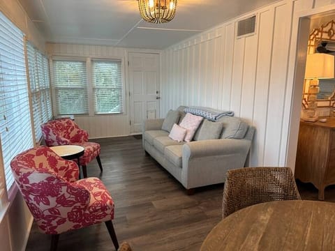 Lots more living area! Windows overlook creek