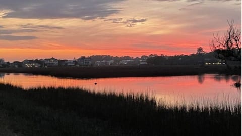 Beautiful marsh sunset from front porch