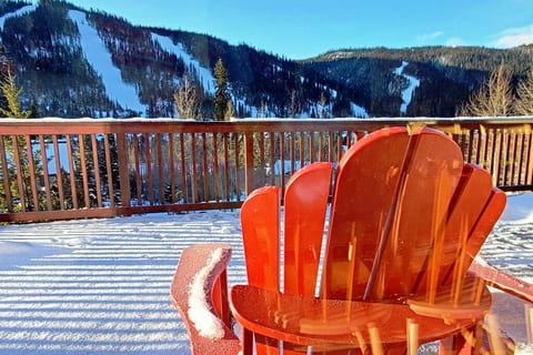 Watch the sun rise over the mountains from the front deck.