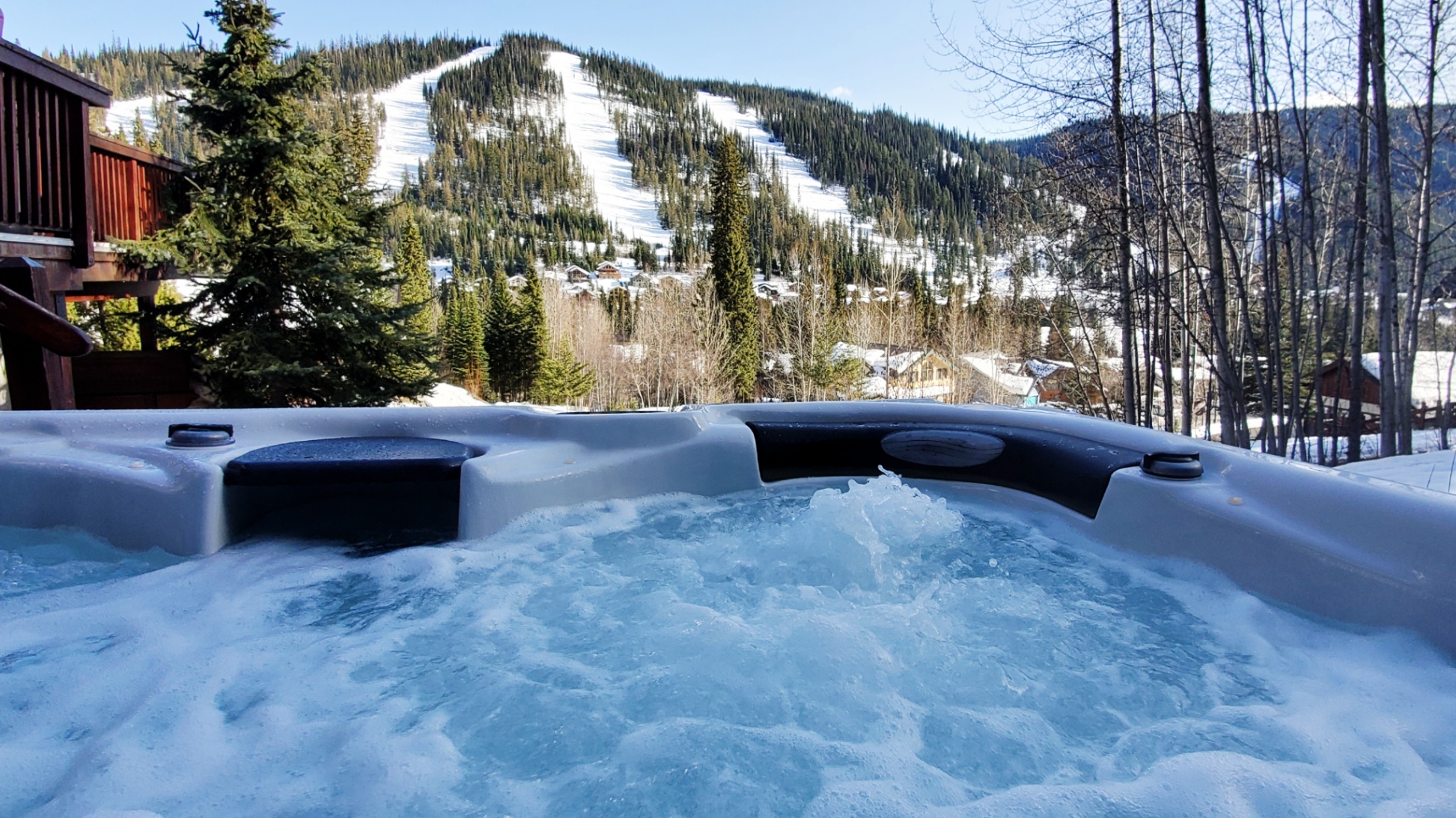 Enjoy the view from the hot tub