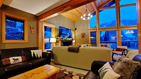 Family room adjacent to living room