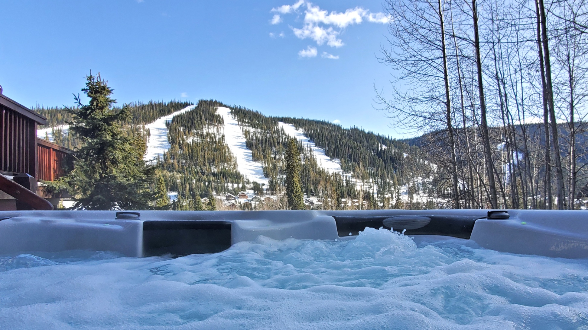 Enjoy the view while you soak