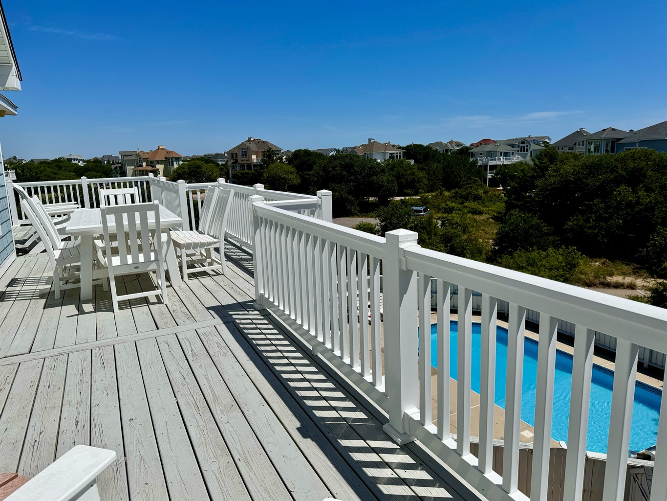 Deck Sitting area Charlotte’s Cove