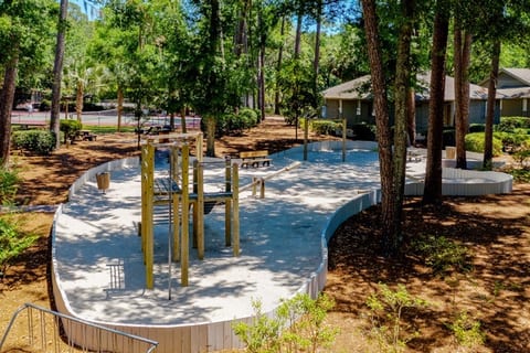 Kids play area just steps from the house 