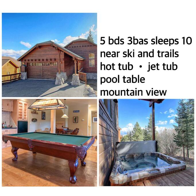 Spacious 5BR Forest View cabin Hot Tub & Game Room