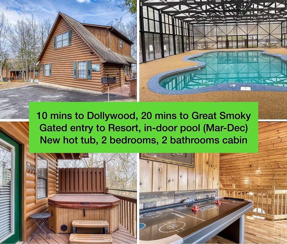 Cabaña cerrada cerca de Dollywood con jacuzzi y acceso a la piscina - Sevierville