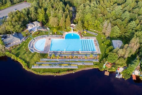 Pennsylvania's largest heated outdoor pool set on a lake (accessible with a limited, optional temporary membership).