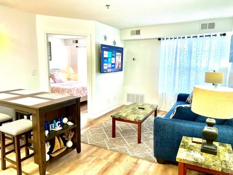 Dining table 4 chairs SmartTV's in living room and also in the private bedroom with free youtube TV streaming.