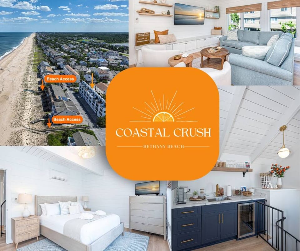 50 Steps to Beach! Rooftop Lounge! Modern Coastal Vibes! - Bethany Beach