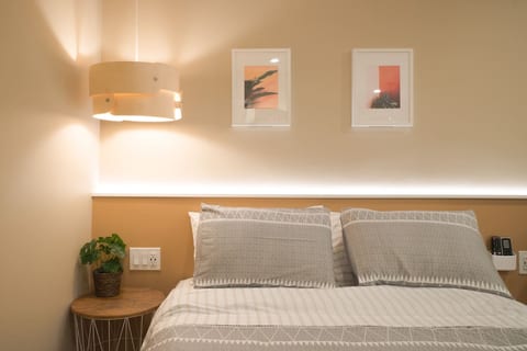 Uniquely designed to be modern & simple. Stay here to enhance your overall travel experience. After furnishing this place and taking some time to sink it in, I realize how comfortable it really is! The bed is a luxury medium firm mattress.