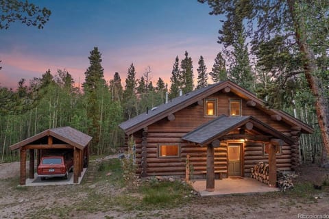 Custom Log Cabin in and out.