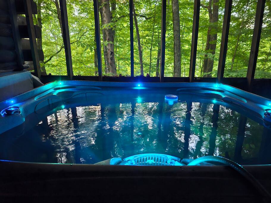 Cozy Cabin: Hot Tub, Fast 500Mbps Wi-Fi, Fireplace - Mars Hill Cozy Cabin: Hot Tub, Fast 500Mbps Wi-Fi, Fireplace - Mars Hill