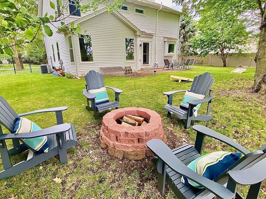Make smores while you relax around a cozy fire!