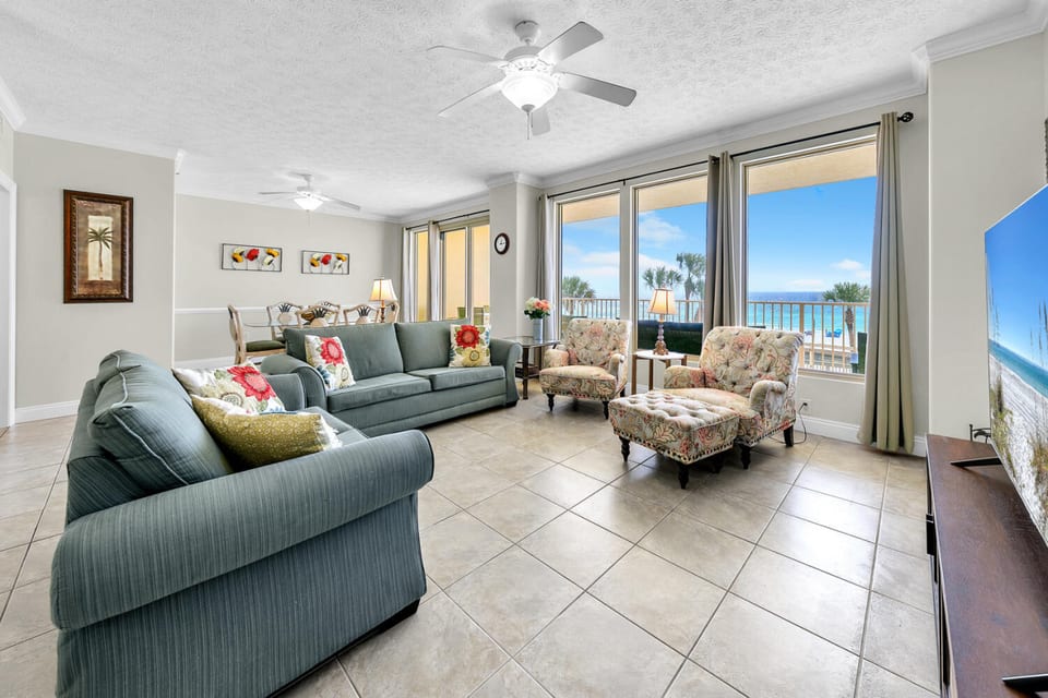 Gulf Crest 2nd Floor Condo - Stunning Gulf Views - Huge Balcony - Panama City Beach