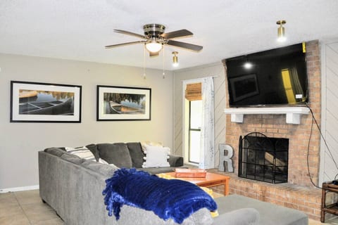 We have SMART TVs in all bedrooms and living room. FREE WIFI!