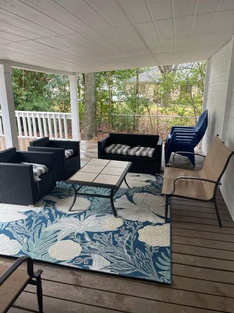 Relax and unwind in our charming patio.
