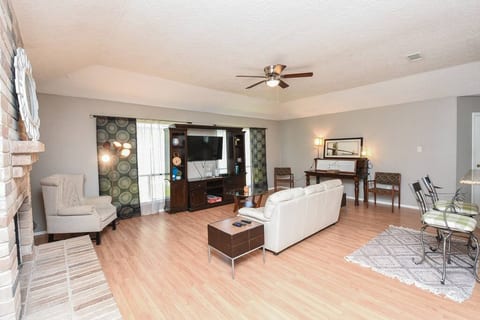 Unwind in style in our cozy and chic living room retreat.