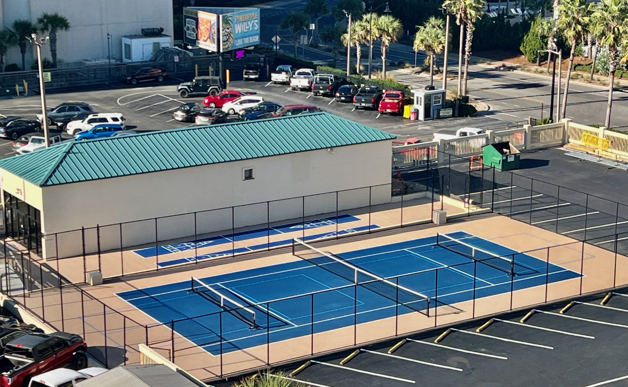 Sunbird Resort Pickle Ball and Shuffleboard Courts!