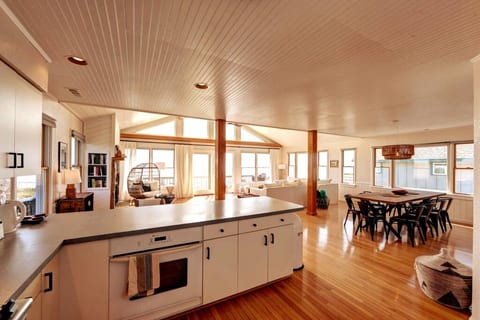 Beachfront:  Light and Waves atop the Dunes