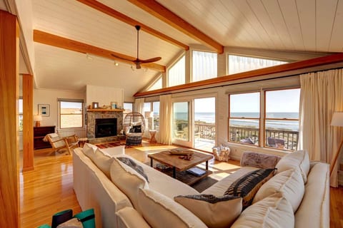 Beachfront:  Light and Waves atop the Dunes