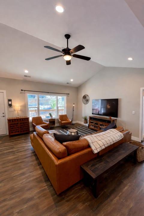 Family room open to kitchen