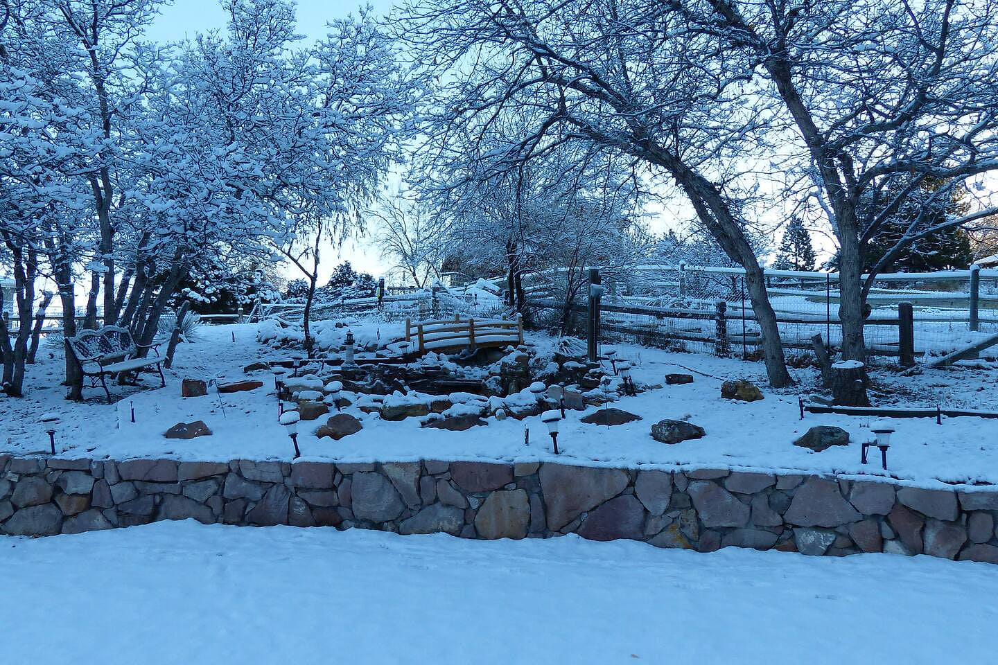 A winter's day in the Pinery Airbnb.
