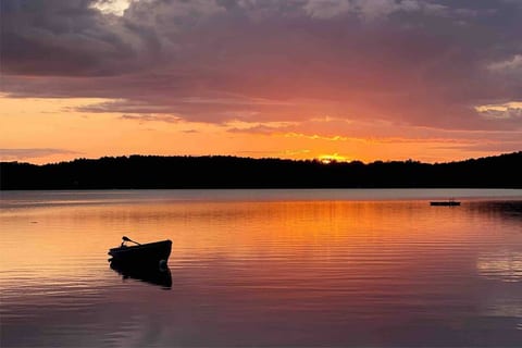 Take in the sunset right from the dock.