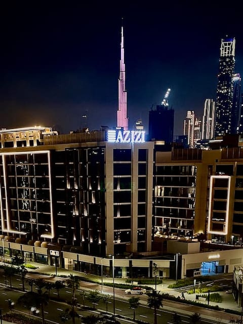 Relaxing on my terrace with the stunning Burj Khalifa view - the perfect spot to unwind and take in the breathtaking beauty of Dubai's iconic skyline.