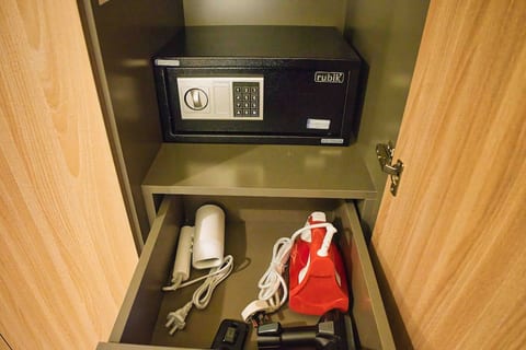 Offering convenience to our guests with amenities like a safe box, iron machine, vacuum cleaner and hair dryer in every room. Your comfort and security are our top priorities during your stay with us. #GuestComfort #HotelAmenities