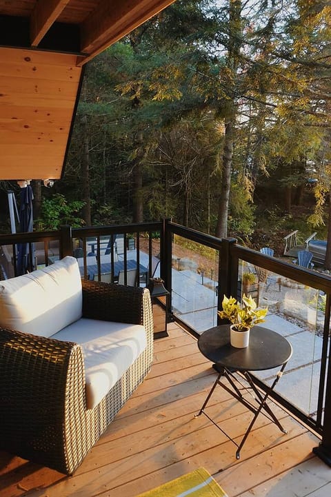 Waterfront A-frame Retreat with Sauna & Hot tub