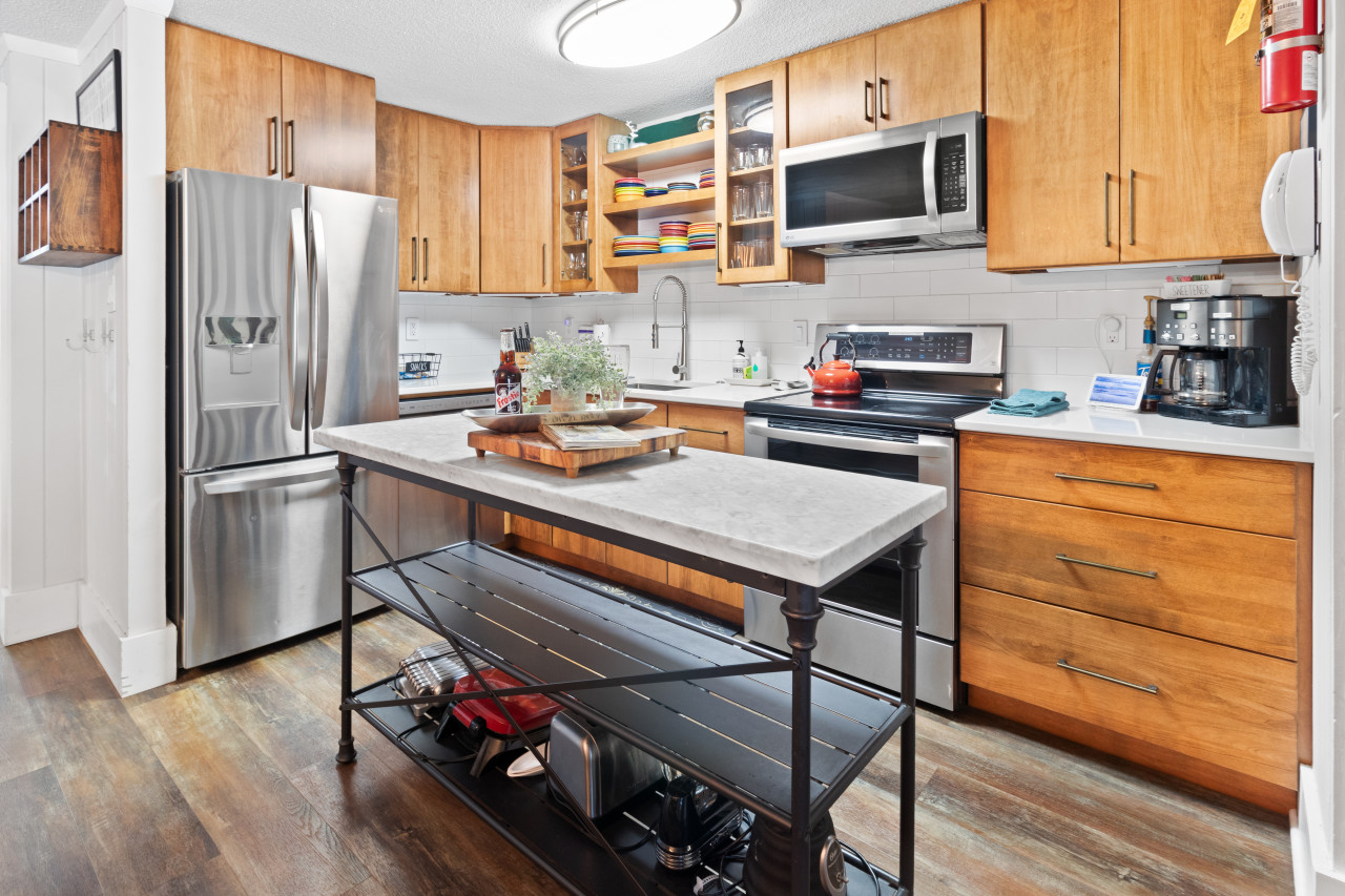 Fully stocked kitchen