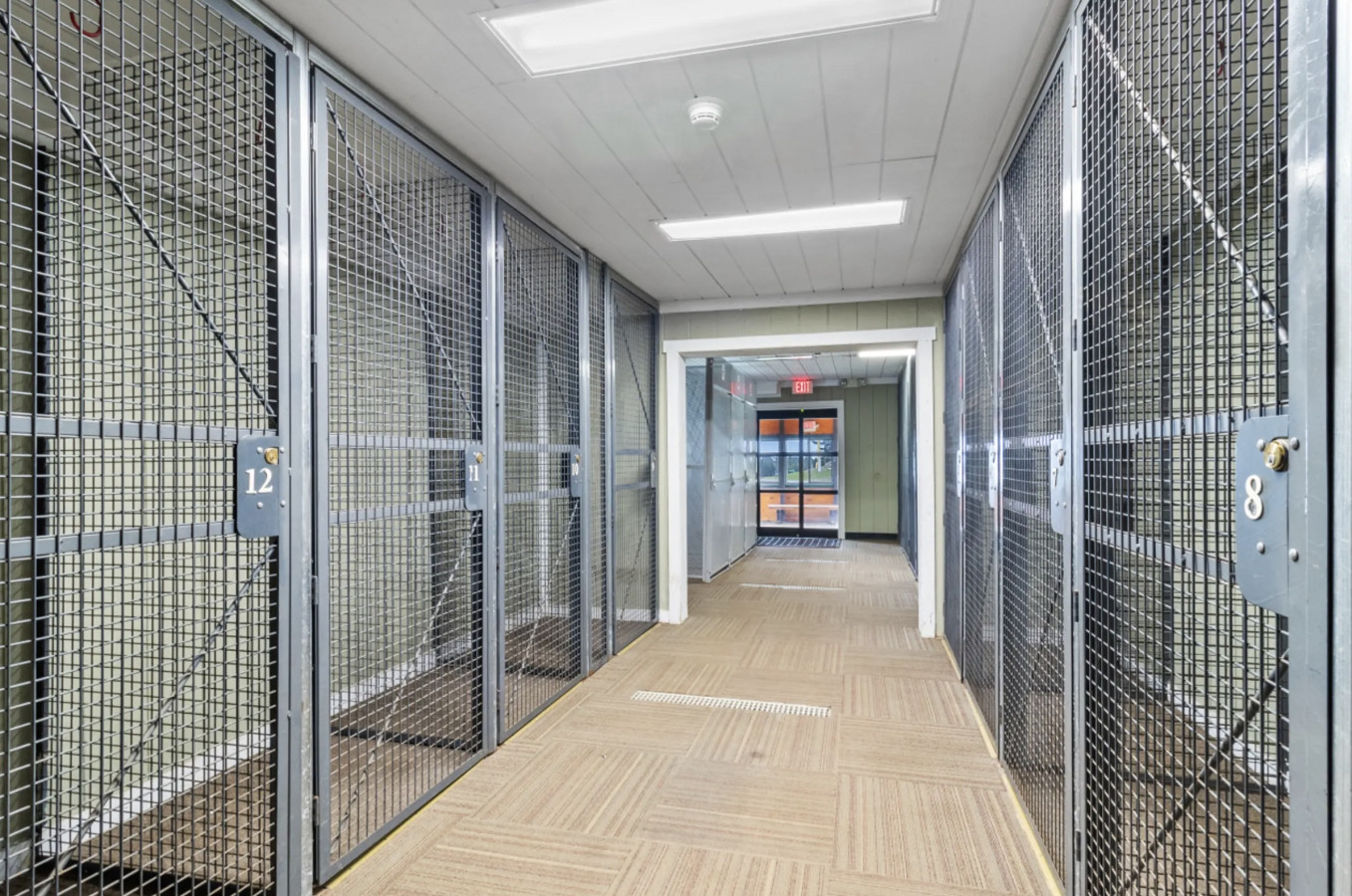 Ski/Bike locker cage rentals available from the front desk