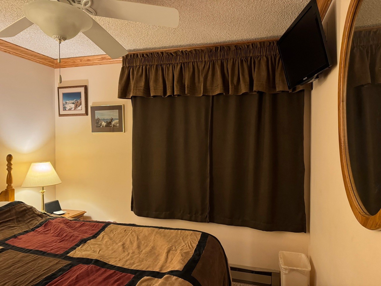 Newly added Blackout Curtains in the Bedroom